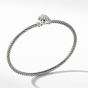 David Yurman silver bracelet Starburst with diamonds